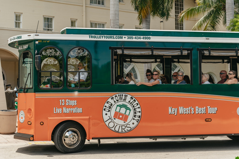 Key West: Excursão de 12 paradas no Old Town Trolley Hop-On Hop-OffBilhete de bonde de um dia para a cidade velha