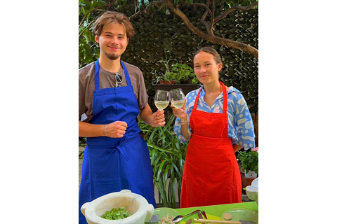 Genoa: Pesto and Walnut Sauce Lesson with World Champion and Ligurian Menu