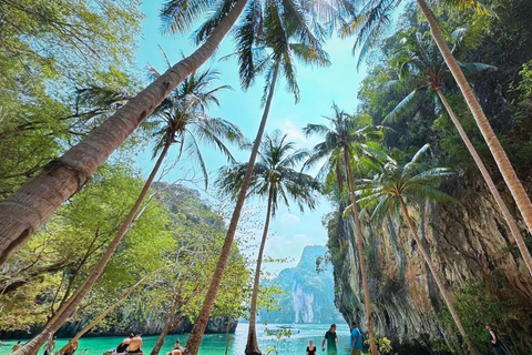 Krabi: Luxury Vintage Wooden Boat Cruise With Island Hopping Private: One day 4 Islands Tour
