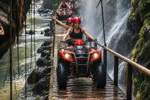 Bali: Ubud ATV Quad Bike, Barong Cave, Bridge & Waterfalls