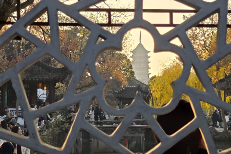 Wycieczka z Szanghaju do klasycznego ogrodu i miasta wodnego Suzhou