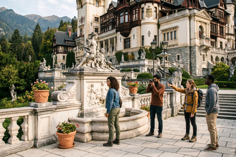 Day Trip - Bran Castle, Peles Castle & "Wednesday" Castle COACH TOUR Audio guide in 24 languages