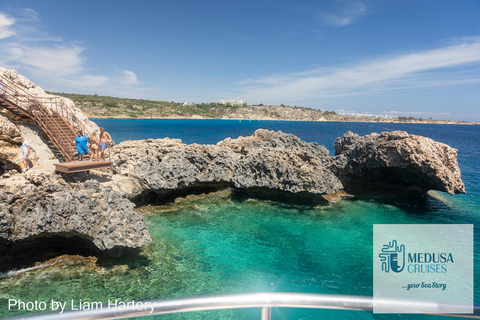 Protaras: Medusa Chill-Out Cruise to Blue Lagoon & Sea Caves