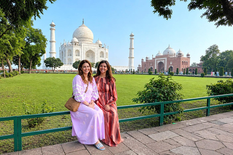 Private Taj Mahal & Agra Day Tour from Delhi with 5* Meal From Delhi: Private AC Car, Driver, Guide & Entry Fees