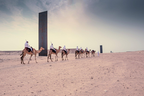 Ouest du Qatar : visite guidée avec Mushroom Rock et Richard Serra