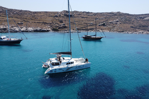 Mykonos: Crucero en Catamarán Experiencia Boho de un Día