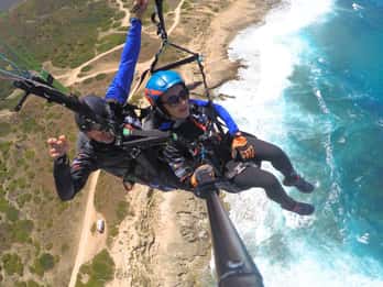 Castelsardo: tandem paragliding flight in Littigheddu