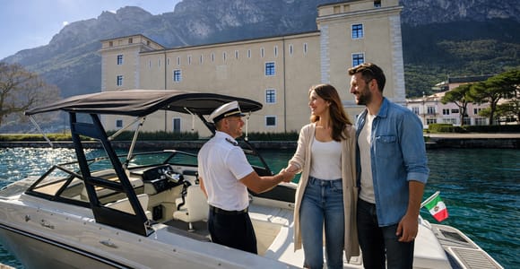 Lake Garda: 4.5-Hour Private Boat Tour to Malcesine & Limone