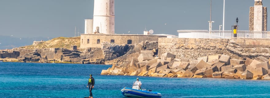 Tarifa : cours d'e-foil avec moniteur