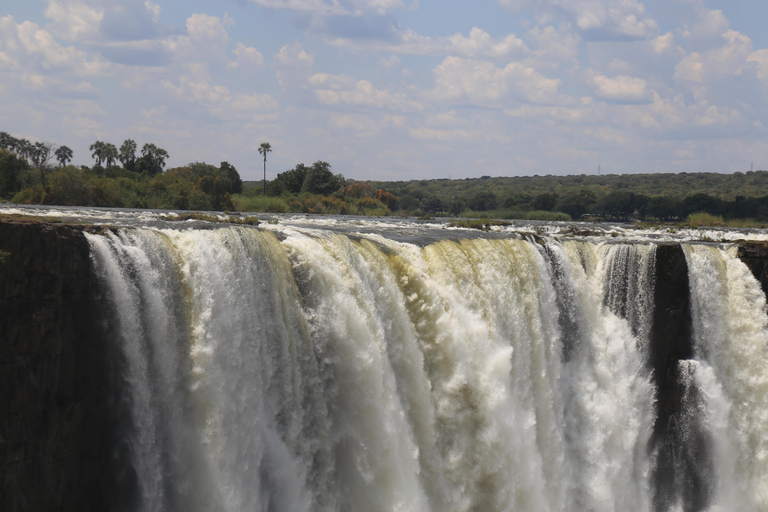 Visite privée des chutes Victoria avec déjeuner et vol en hélicoptère