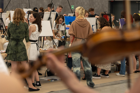 Pittura e vino con concerto dal vivo a Danzica!