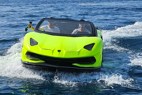 Unik biltur med Lamborghini vattenbåt på Mallorca