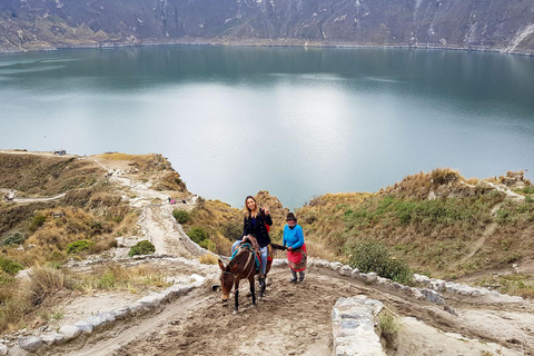 Depuis Quito : Visite d&#039;une jounée de Quilotoa incluant le déjeuner et le billetVisite privée