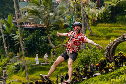 Bali/Ubud: Zipline 2-ways with combo Alas Harum Tour Zipline with Riceterrace Alas Harum Tour meet at venue