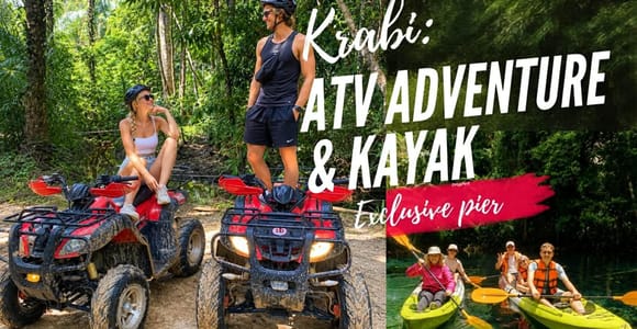 Ao Nang: ATV Ride, Crystal Kayaking, and Swimming Tour