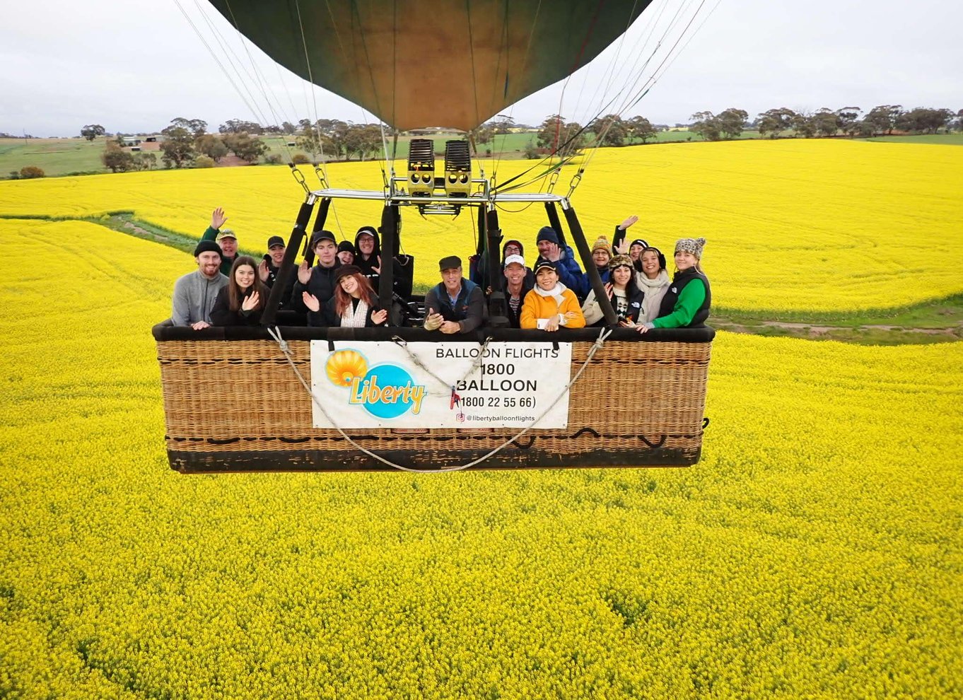 Perth til Northam: Ballonflyvning inklusive shuttlebus