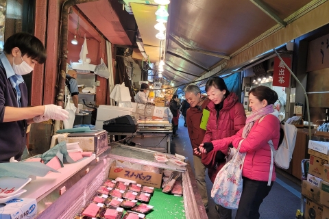 Tokio: piesza wycieczka z przewodnikiem po targu Tsukiji z lunchem