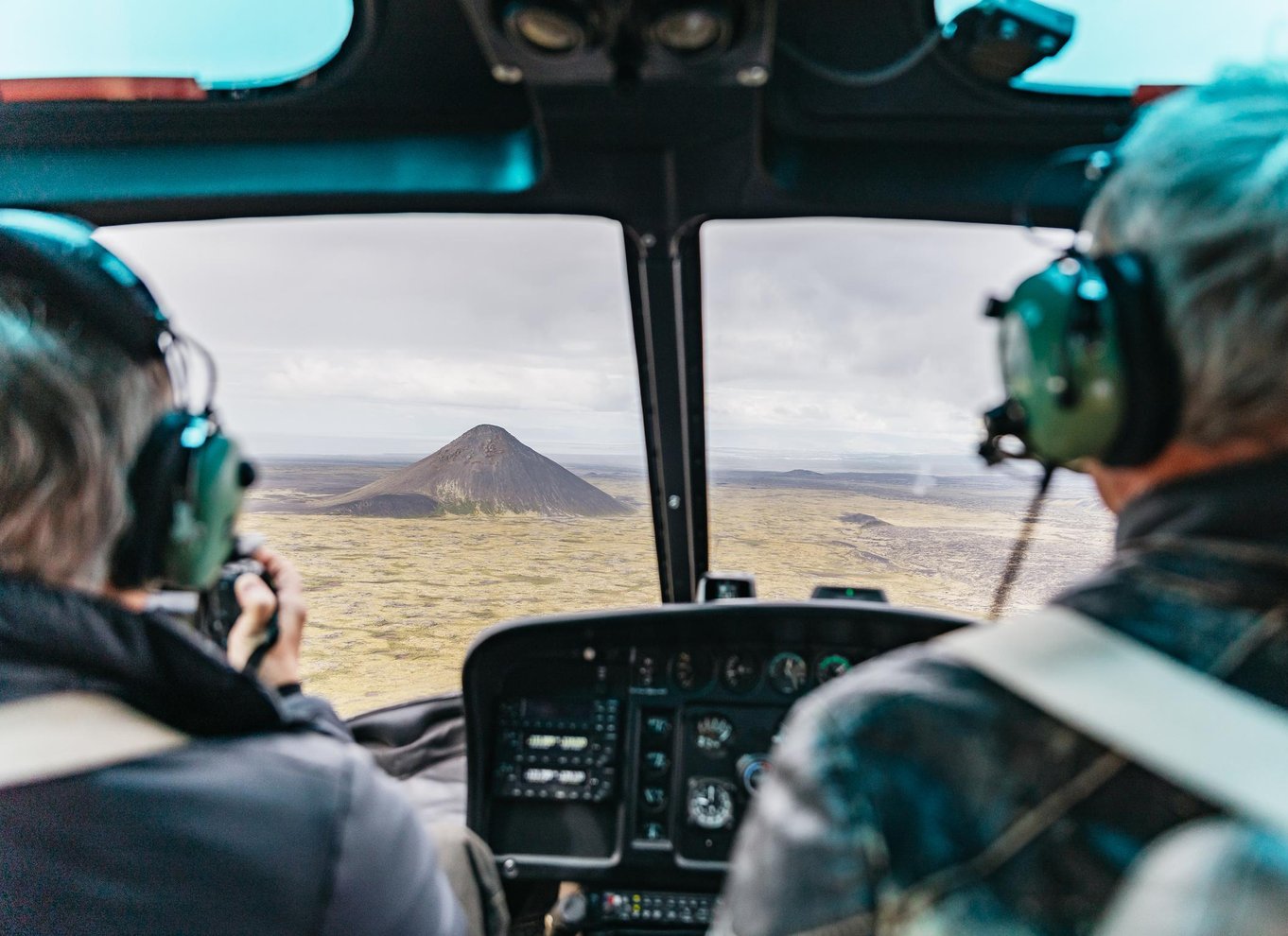 Fra Reykjavik: Helikoptertur i det nye vulkanske område