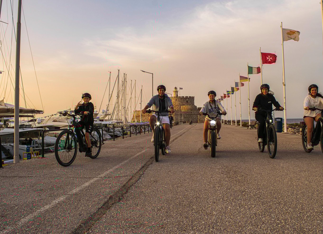 Rhodos: E-bike højdepunkter solnedgang eller morgen fototur