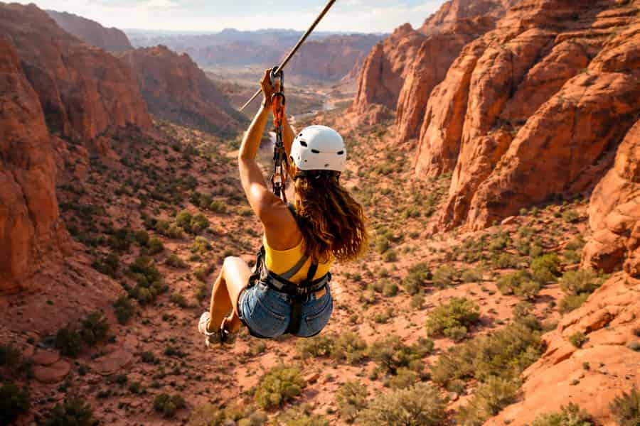 Antelope Ridge Abenteuerpark: Zipline-Tour. Foto: GetYourGuide