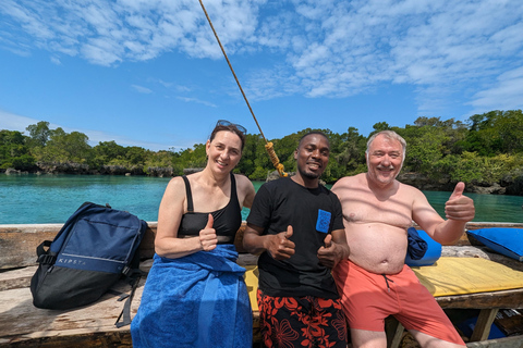 Zanzibar: Safari blu di un giorno intero con snorkeling e barbecue