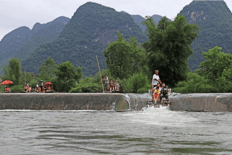 Dingding Yangshuo country road biking tour &amp;bamboom rafting