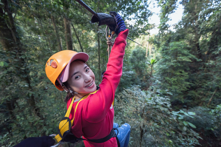 Chiang Mai Jungle Zipline, Luge & Giant Swing Adventure Option A: Skyline Zipline + Giant Swing