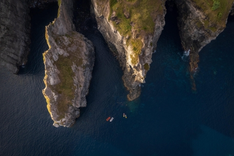 Rabo de Peixe : Visite de grottes en bateau sur la côte nord