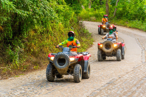 Puerto Vallarta: Jorullo Bridge ATV, Waterfall, Tequila Tour ATV Double Rider - Playa de Oro Meeting Point
