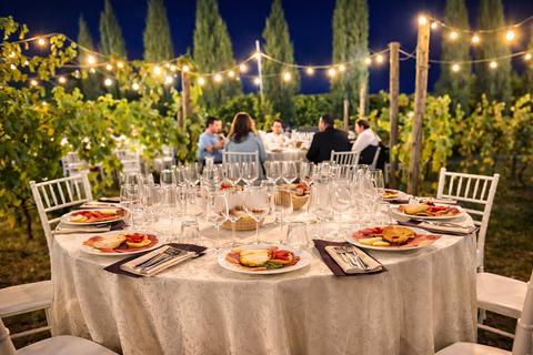 From Florence: Chianti Sunset Dinner & Wine Experience English Guided Tour