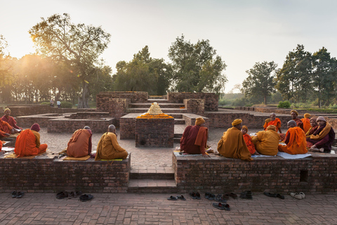 From Delhi: 14-Day Round-trip Buddhist Trail w/ Nepal Entry Private Tour with A/C transport and Dedicated Driver.