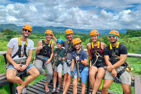 Pai: Jungle Ziplining Adventure with 16 Platforms Shared Tour with Hotel Transfers