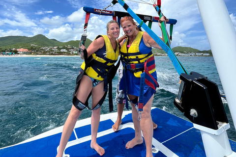 St. Martin: Orient Bay Parasailing Experience