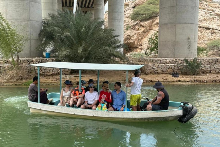 Shared Wadi Shab Trek, Swim, Cave, Beach & Sinkhole Tour