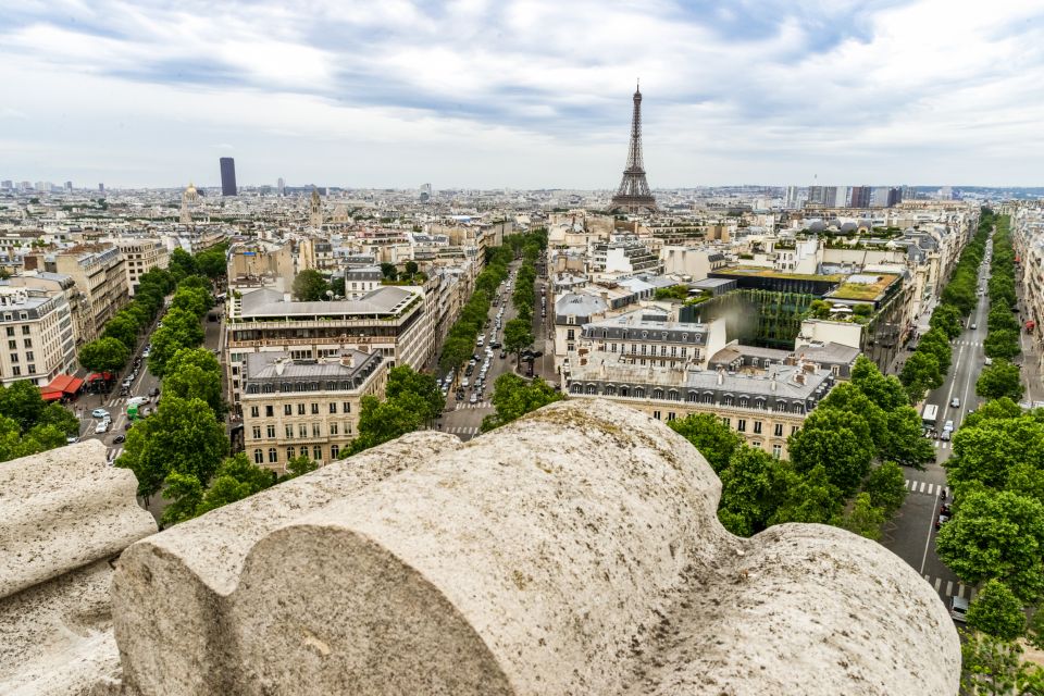 The view from the Arc de Triomphe