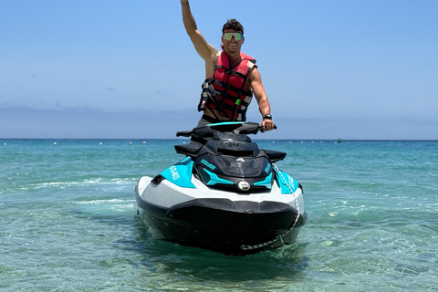 Corralejo: Jet Ski Adventure Tour to Lobos (no license) 40 minutes Jetski excursion with pickup and drop off service