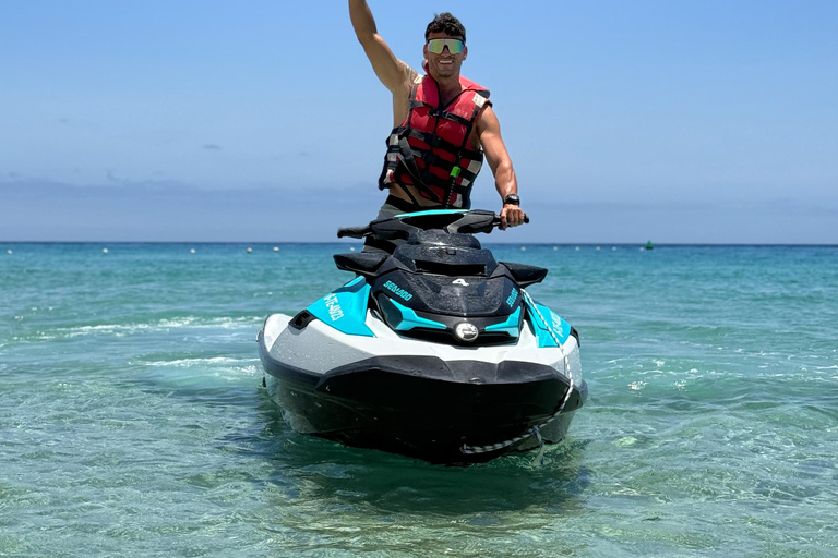 Corralejo: Jet Ski Adventure Tour to Lobos (no license) 40 minutes Jetski excursion with pickup and drop off service