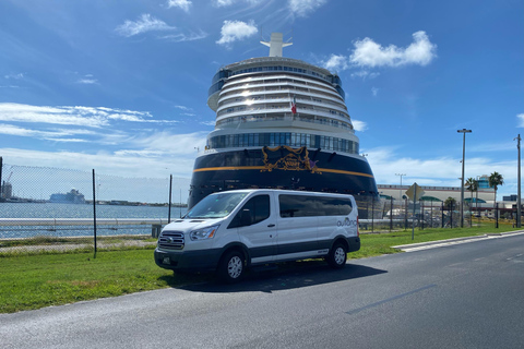 One Way Private Transfer to Port Canaveral Private Transfer Port Canaveral or Cocoa to Orlando Airport