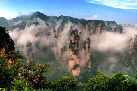 Zhangjiajie: Höjdpunktsresa med glasbro och linbanaUpphämtning från hotell i Wulingyuan