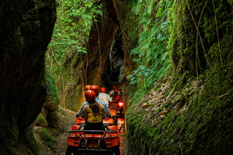 Ubud: Ayung River Rafting & Kuber Quad with Cave & Waterfall Single/Tandem ATV Quad & River Rafting | Transfer Gianyar