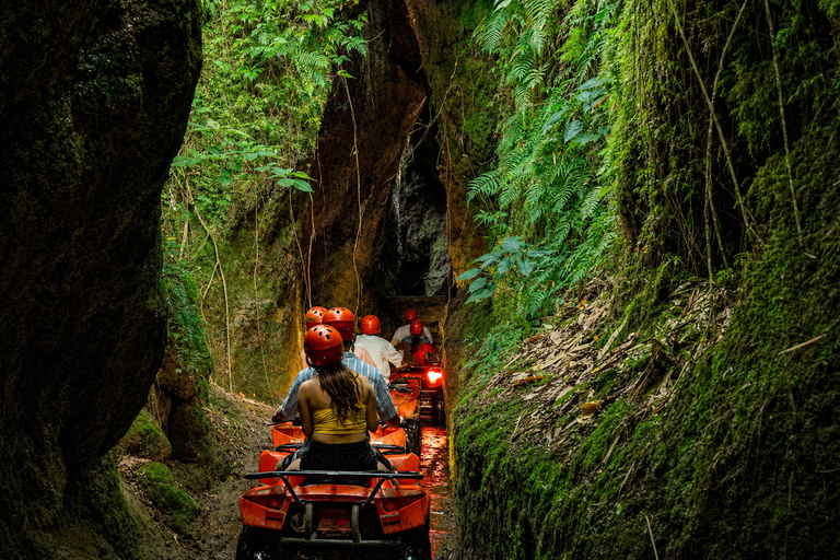 Ubud: Ayung River Rafting & Kuber Quad with Cave & Waterfall Single/Tandem ATV Quad & River Rafting | Transfer Gianyar
