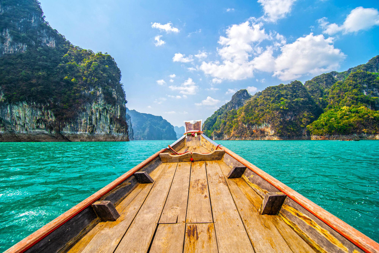 Khao Sok: Private Longtail Boat Tour at Cheow Lan LakeOption 2: 4-Hour Tour with Hotel Pickup and Drop-Off