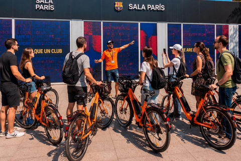 Barcelona: City Highlights and Camp Nou Guided E-Bike Tour Shared Small-Group E-Bike Tour