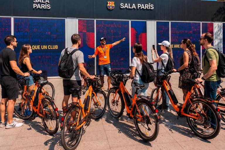 Barcelona: City Highlights and Camp Nou Guided E-Bike Tour Shared Small-Group E-Bike Tour