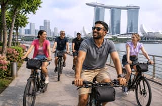 Singapur-Highlights: Halbtägige Fahrradtour in Kleingruppen