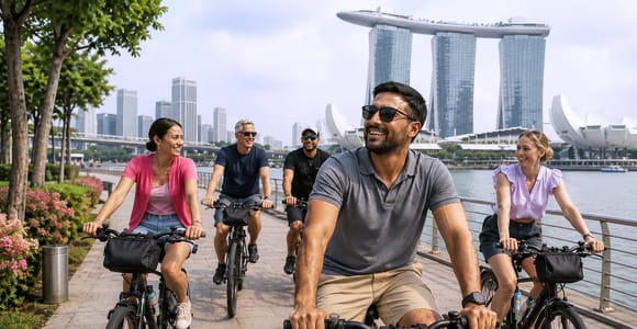 Singapore Highlights: Small Group Half-Day Bike Tour