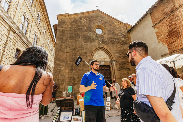 Von Rom aus: Highlights der Toskana Tagestour mit Mittagessen und Weinen