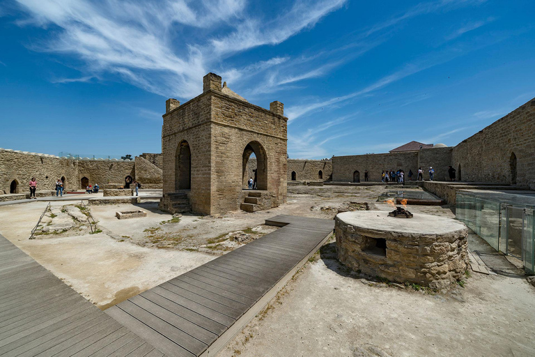 From Baku: Gobustan, Mud Volcanoes, and Fire Temple Tour Group T without pick-up & drop-off