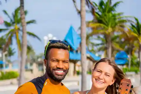 Miami : Leçon de guitare sur la plage