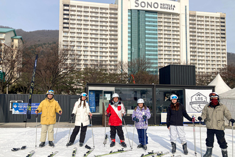 Seoul: Vivaldi Park Winter Ski with Eobi Ice Valley Day Tour SHUTTLE Only - Meet at Myeongdong